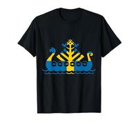 Sweden Viking Ship Tee Dragon Swedish Flag T-Shirt
