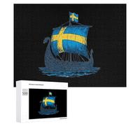 Sweden Viking1 Ship Puzzles Customized Challenging Gifts for Adults 300/500/1000 Piece