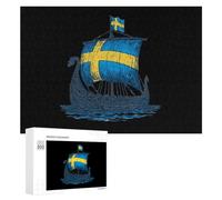 Sweden Viking1 Ship Puzzles Customized Challenging Gifts for Adults 300/500/1000 Piece
