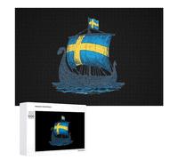 Sweden Viking1 Ship Puzzles Customized Challenging Gifts for Adults 300/500/1000 Piece