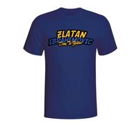 Sweden Women's Zlatan Ibrahimovic Comic Book T-Shirt in Navy | Size: Medium Sweden Navy M