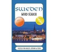 Sweden Word Search Puzzle Book: Word Searches with Easy to Read Print about Sweden, Vikings, Swedish Design and More | 6x9 inches, 122 pages | 60+ Puzzles … Gift for Vacations, Holiday & Free Times