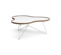 Swedese Flower Coffee Table 114x107 White/Walnut/Chrome