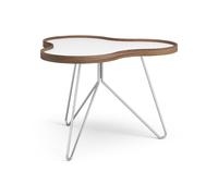 Swedese Flower Coffee Table 66x62 White/Walnut/Chrome