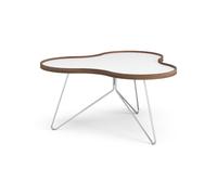 Swedese Flower Coffee Table 90x84 White/Walnut/Chrome