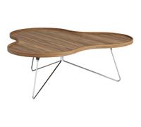 Swedese Flower Mono Coffee Table 114x39 Chrome/ Walnut