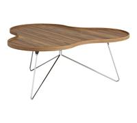Swedese - Flower Mono Coffee Table 114x45 cm, Chrome / Walnut - Walnut