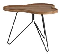 Swedese - Flower Mono Coffee Table 66x45 cm, Black / Walnut - Black