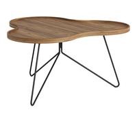 Swedese - Flower Mono Coffee Table 90x45 cm, Black / Walnut - Black