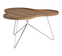 Swedese Flower Mono Coffee Table 90x45 Chrome/ Walnut