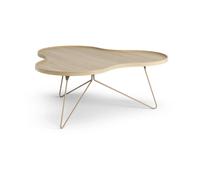 Swedese Flower mono table 107x114 cm H45 Oak lacquered-nutmeg RAL1019