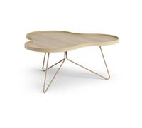 Swedese Flower mono table 84x90 cm H39 Oak lacquered-nutmeg RAL1019