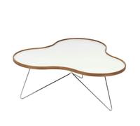 Swedese Flower Coffee Table 114x107 White/Oak/Chrome