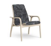 Swedese Laminate Armchair Lacquered Oak/Charcoal/Sheepskin