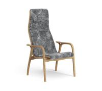Swedese Lamino Armchair High Oiled Oak/Scandinavian Grey/Sheepskin