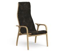 Swedese Lamino arm chair oiled oak/sheep skin Espresso (brown)