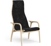 Swedese Lamino High Armchair Lacquered Beech/Black/Sheepskin
