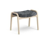 Swedese Lamino Footstool Lacquered Beech/Coal/Sheepskin