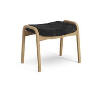 Swedese Lamino Footstool Oiled Oak/Black/Sheepskin