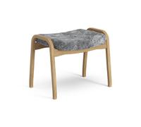 Swedese Lamino Footstool Oiled Oak/Scandinavian Grey/Sheepskin