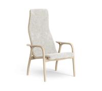 Swedese Lamino High Armchair Lacquered Beech/Off White/Sheepskin