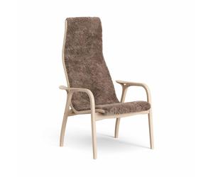 Swedese Lamino High Armchair Lacquered Beech/Sahara/Sheepskin