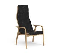 Swedese Lamino High Armchair Oiled Oak/Black/Sheepskin