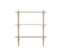 Swedese Levi 90 Shelf Medium Aluminum/White Pigmented Oak