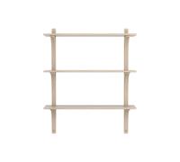 Swedese Levi 90 Shelf Medium Brass/ White Pigmented Oak