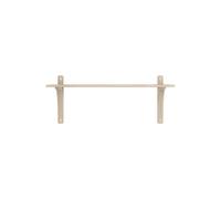 Swedese Levi 90 Shelf Small Aluminum/ White Pigmented Oak