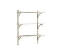 Levi 90 Shelf Medium Brass/ White Pigmented Ash