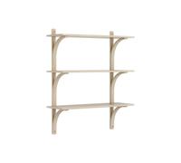 Swedese Levi 90 Shelf Medium Brass/ White Pigmented Oak