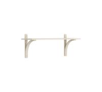 Swedese - Levi Wall Shelf 90 cm Small, Aluminium / White Pigmented Ash - White Pigmented Ash