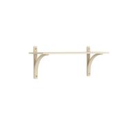 Swedese - Levi Wall Shelf 90 cm Small, Brass / Naturlack Ash - Naturlack