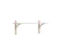 Swedese - Levi Wall Shelf 90 cm Small, Brass / White Pigmented Ash - White Pigmented Ash