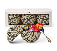 Swedish Bauble Trio by Gåva with Chocolates - Reusable Christmas Ornaments - Scandinavian Gift for Holiday Decor & Gifting with Chocolate treats - Pack of 3 (Knut)