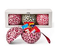 Swedish Bauble Trio by Gåva with Chocolates - Reusable Christmas Ornaments - Scandinavian Gift for Holiday Decor & Gifting with Chocolate treats - Pack of 3 (Glogg, Carola & Kalle)