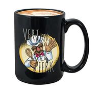 Swedish Chef Coffee Mug 15 Oz Black- Vert Der Ferk - Witty Unique Novelty Creative Cooking Cook Kitchen Food Apron Spoon Barbecue Delicious Meals Culinary