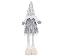 Swedish Christmas Santa Gnome Plush Doll, Handmade Swedish Gnome, Scandinavian Tomte, Yule Santa Nisse, Plush Elf Toy, Winter Table Ornament, Christmas Decorations- 57cm (Grey)