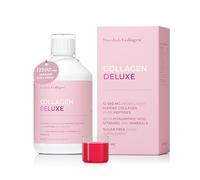 Swedish Collagen Deluxe 12,500 mg Hydrolysed Marine Collagen Liquid Supplement - 20 Day Supply, 500 ml, Type 1 & 3 | Peptides & Vitamins for Hair, Skin, Nails, Joints | Clinically Tested | Sugar Free