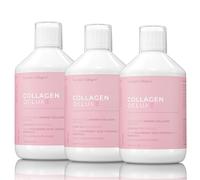 Swedish Collagen Deluxe | 12,500 mg Hydrolysed Marine Collagen Liquid Supplement - 3 x 500 ml (1,500 ml in Total), 60 Day Supply | Hyaluronic Acid, Biotin & Vitamin C for Hair, Skin, Nails & Joints