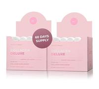 Swedish Collagen Deluxe | 12,500 mg Hydrolysed Marine Collagen Liquid Supplement - 60 x 25 ml Daily Shots (2 Pack, 30 in Each) | Hyaluronic Acid, Biotin and Vitamin C for Hair, Skin, Nails and Joints