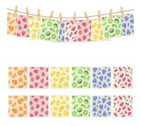 Swedish Dish Cloths 12 Pack, Reusable, Sponge Cloth Kitchen Towels, Absorbent Dish Cloths Reusable, Microfiber Sponge Absorbent Quick Drying Kitchen Towels For Kitchen, Fruit, One Size Fits All