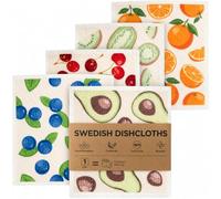 Swedish Dishcloth Reusable Dishcloths for Washing Up | Swedish Towels Eco Friendly Biodegradable, Super Absorbent for Dishes & Surfaces, Compostable Plastic Free Kitchen Cleaning