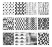 Swedish Dishcloth Set of 12 - Reusable Cellulose Wooden Fiber Kitchen Sponge Dish Cloth for Cleaning Pots and Bowls, Cloths Geometric Design - Eco-Friendly Cloths Dish Cloth for Kitchen Use (12)