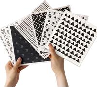 Swedish Dishcloth Set of 6 - Reusable Cellulose Wooden Fiber Kitchen Sponge Dish