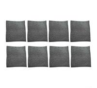 Swedish Dishcloths Black 16 Pack - Washable Sustainable Kitchen Rags for Counters - Natural Wood Fibre Sponge Cloth Odour Resistant Dish Towels 15x15cm(8 PACK)