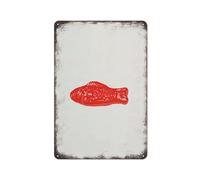 Swedish Fish Halloween Candy Chewy Gummy Candy Fun Kids Party Retro Wall Poster Art Decor Metal Tin Sign Garage Bar Courtyard Decor 8X12Inch