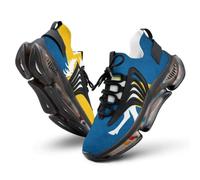 Swedish Flag and Moose Men's Running Shoe Lightweight Sneaker