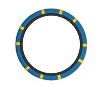 Swedish Flag Car Steering Wheel Cover - Automotive Accessories for All Kinds of Cars, Hard-Wearing Protective Cover with Non-Slip Lining.